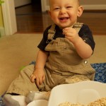 It's oatmeal! and it's oh so fun to throw :) It's oatmeal! and it's oh so fun to throw :)