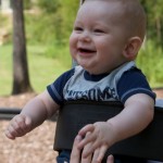 First time on a swing!