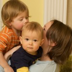 He gives kisses too! He gives kisses too!
