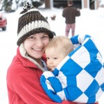 Caleb just woke up. Mommy was itching to get out in that snow! Caleb just woke up. Mommy was itching to get out in that snow!