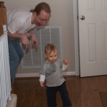 Caleb! You're being chased by a velociraptor! Caleb! You're being chased by a velociraptor!